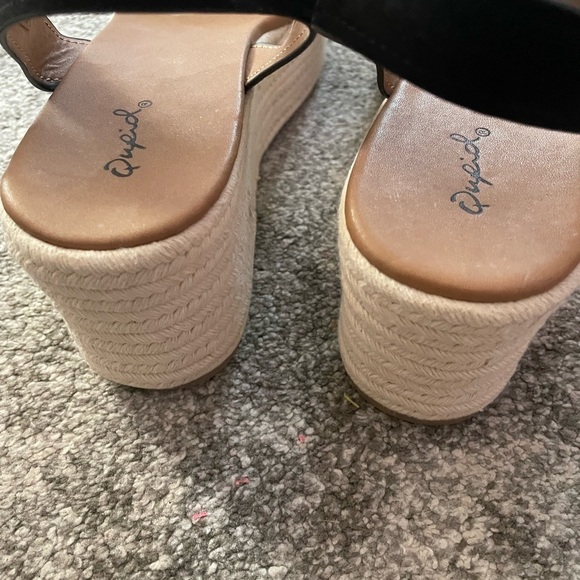 NEW- Qupid Big Bang Espadrille Wedge Sandals - Picture 11 of 17